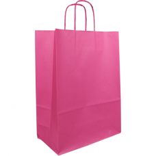 Draagtas roze 22/10x31cm Tpk270621